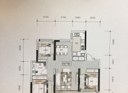 衡水悦湖庄园B户型111㎡三室两厅一卫